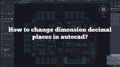 How to change dimension decimal places in autocad?