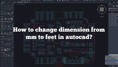 How to change dimension from mm to feet in autocad?