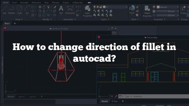 How to change direction of fillet in autocad?