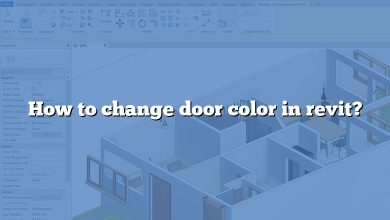 How to change door color in revit?