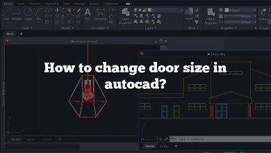 How to change door size in autocad?