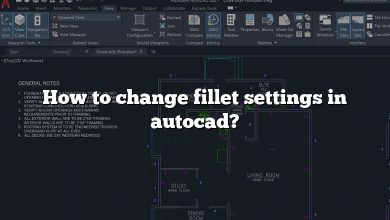 How to change fillet settings in autocad?