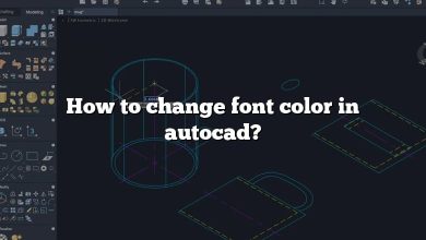 How to change font color in autocad?