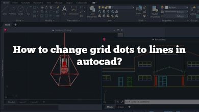 How to change grid dots to lines in autocad?