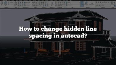 How to change hidden line spacing in autocad?