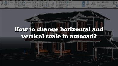 How to change horizontal and vertical scale in autocad?