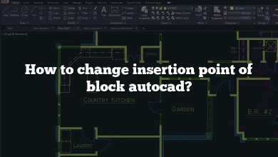 How to change insertion point of block autocad?