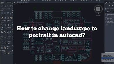 How to change landscape to portrait in autocad?