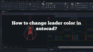 How to change leader color in autocad?