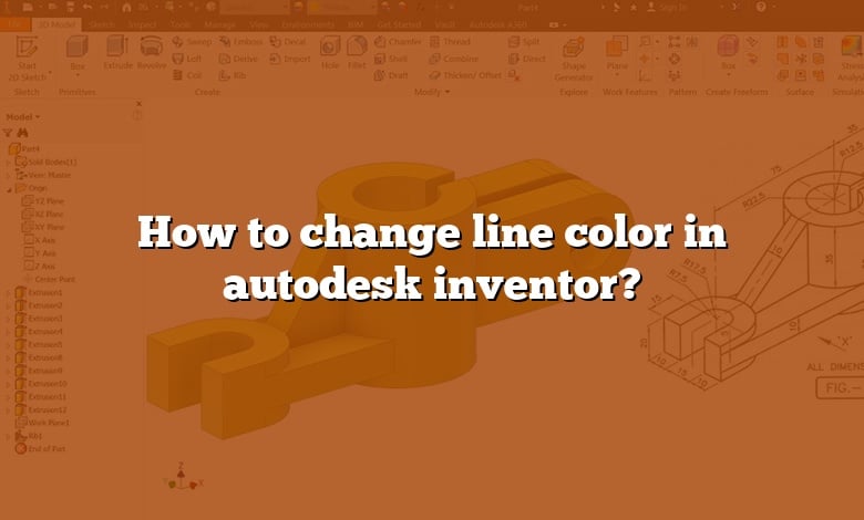 How to change line color in autodesk inventor? - CADdikt