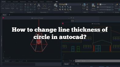 How to change line thickness of circle in autocad?