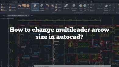 How to change multileader arrow size in autocad?