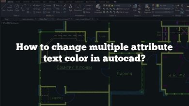 How to change multiple attribute text color in autocad?