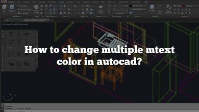 How to change multiple mtext color in autocad?