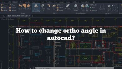 How to change ortho angle in autocad?