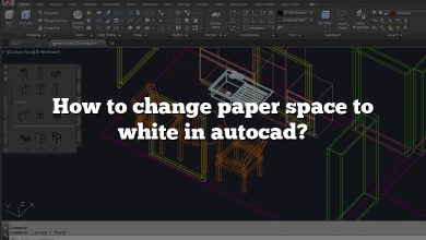 How to change paper space to white in autocad?