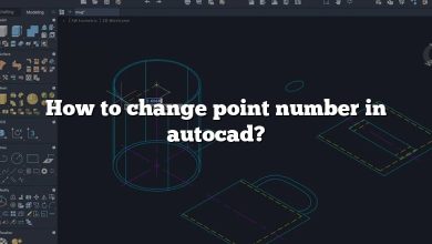 How to change point number in autocad?