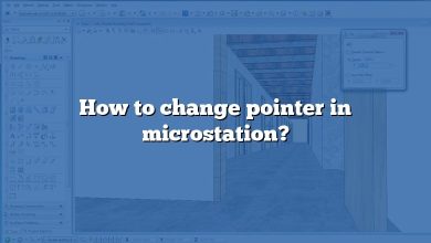 How to change pointer in microstation?