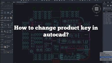 How to change product key in autocad?