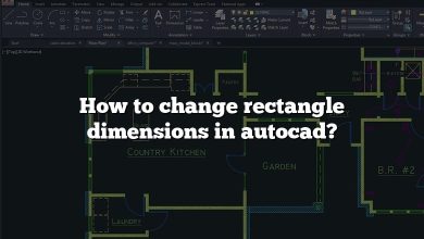 How to change rectangle dimensions in autocad?