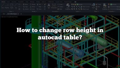 How to change row height in autocad table?