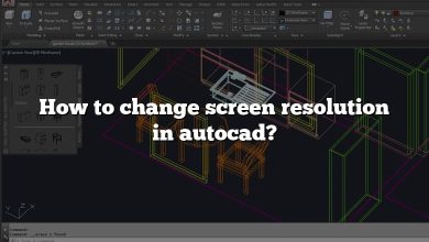 How to change screen resolution in autocad?