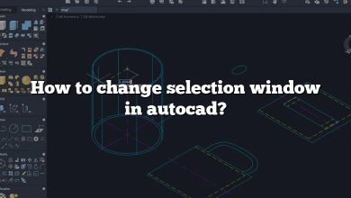 How to change selection window in autocad?