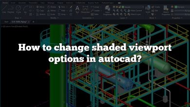 How to change shaded viewport options in autocad?