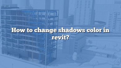 How to change shadows color in revit?