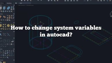 How to change system variables in autocad?