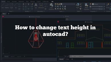 How to change text height in autocad?