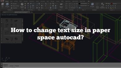 How to change text size in paper space autocad?