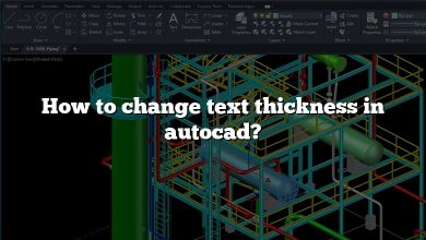 How to change text thickness in autocad?