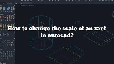 How to change the scale of an xref in autocad?