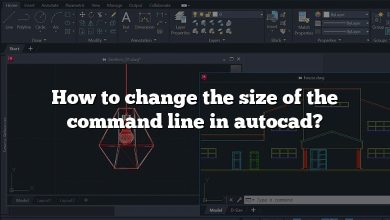 How to change the size of the command line in autocad?