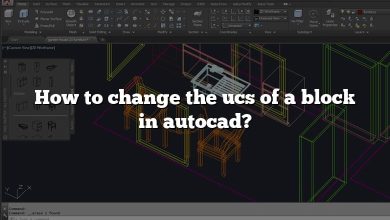 How to change the ucs of a block in autocad?