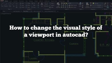 How to change the visual style of a viewport in autocad?