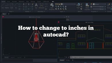 How to change to inches in autocad?