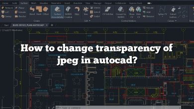 How to change transparency of jpeg in autocad?