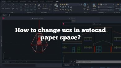 How to change ucs in autocad paper space?