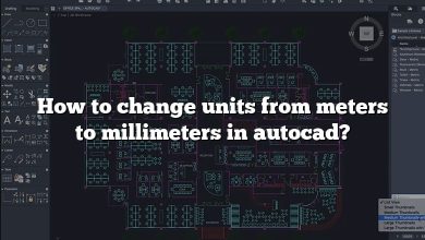 How to change units from meters to millimeters in autocad?