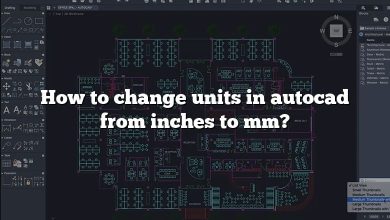 How to change units in autocad from inches to mm?