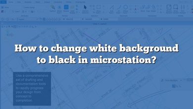 How to change white background to black in microstation?