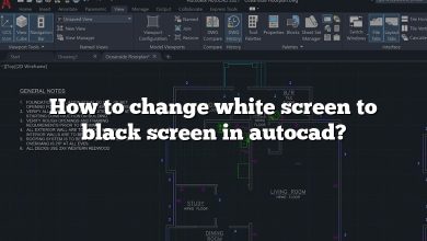 How to change white screen to black screen in autocad?