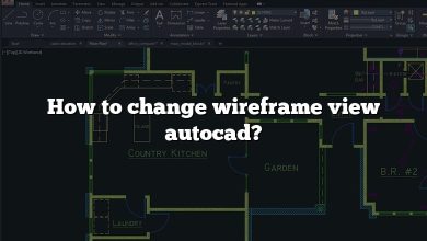 How to change wireframe view autocad?