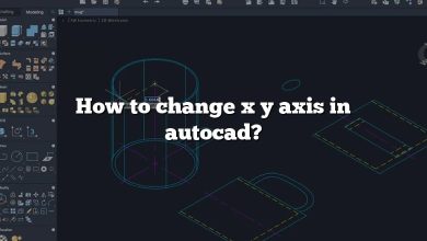 How to change x y axis in autocad?