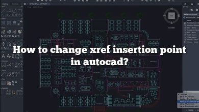 How to change xref insertion point in autocad?