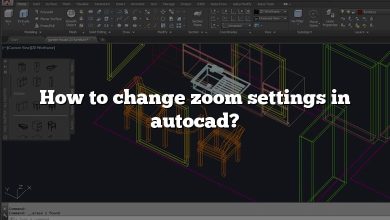 How to change zoom settings in autocad?