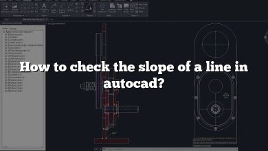 How to check the slope of a line in autocad?