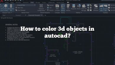 How to color 3d objects in autocad?